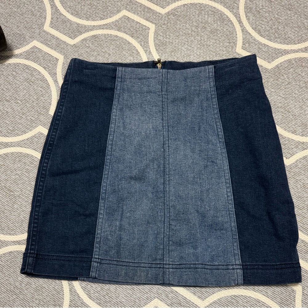 Free People Indigo Denim Skirt free people modern femme denim mini skirt